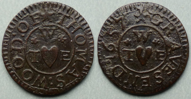 Gravesend, Thomas Wood 1657 farthing